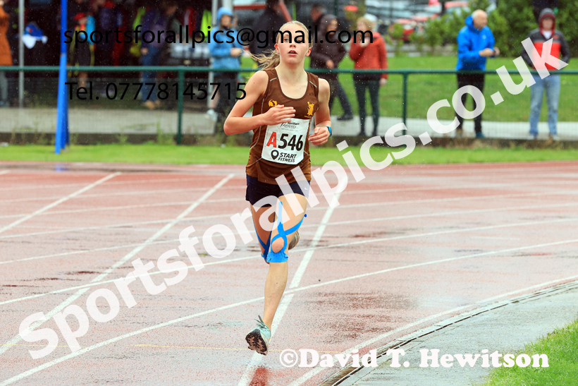 Girls Under-15s 2025 Northern Athletics Autumn Road Relays, Leigh, Lancashire. Photo: David T. Hewitson/Sports for All Pics